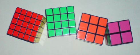 2x2 3x3 4x4 5x5 Rubik's Cubes