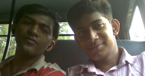 With Vineeth Wilson in Bus