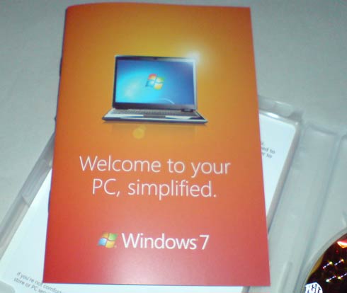 Windows 7 Unboxing